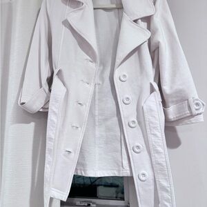 Guess White Trench Coat for Women